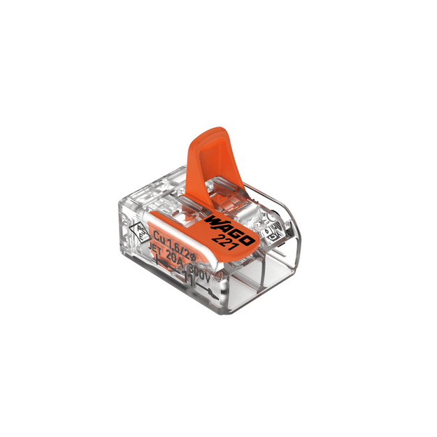 Universali laidų jungtis 2×0.2 – 4mm²(100vnt. pakuotė) WAGO 221-412/100 - Image 2