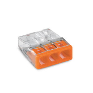 Jungtis monolitiniams laidams 3×0.5 – 2.5mm²(100vnt. pakuotė) WAGO 2273-203/100