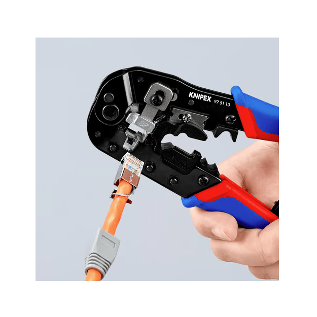Užspaudimo replės RJ45 jungtims Knipex 97 51 13 - Image 3