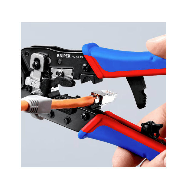 Užspaudimo replės RJ45 jungtims Knipex 97 51 13 - Image 4