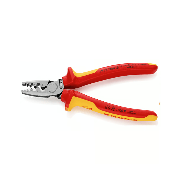 Replės laidų antgaliams užspausti 0.25-16 mm² Knipex 97 78 180 - Image 2