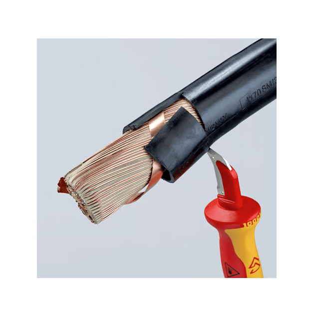 Peilis laidų nužievinimui VDE 1000V 180mm Knipex 98 55 - Image 4