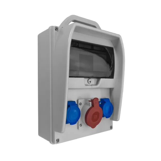 Statybinis elektros skydas 9-modulių, IP44, 1x16A/5P 2x230V, tuščias