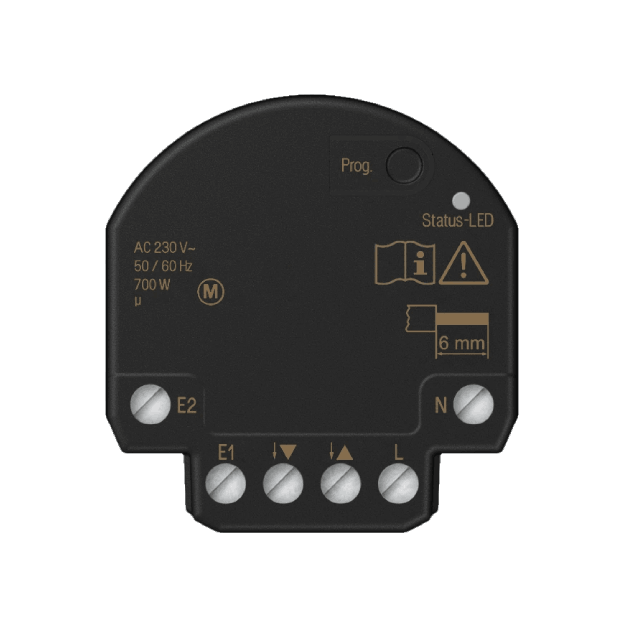 JUNG HOME Puck – 1 kanalo žaliuzių valdiklis MINI
