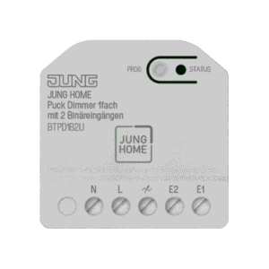 JUNG HOME Puck – 1 kanalo dimeris su 2 binariniais įėjimais
