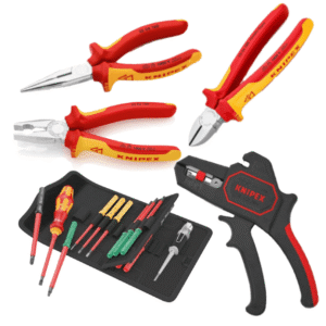 Pradedančio elektriko įrankių komplektas KNIPEX ir Wera