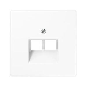 JUNG Dangtelis dvigubas 2xRJ45 lizdui baltas LS 969-2 UA WW
