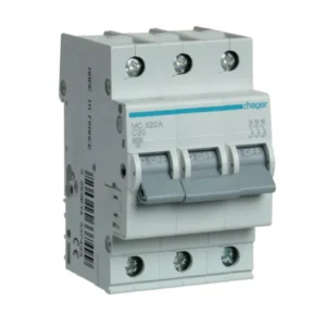 Automatinis jungiklis Hager MC320A 20A 6kA 3polis, C tipas