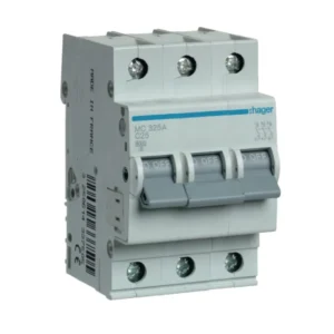 Automatinis jungiklis Hager MC325A 25A 6kA 3polis, C tipas