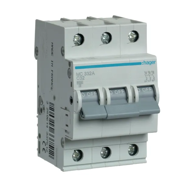 Automatinis jungiklis Hager MB332A 32A 6kA 3polis, B tipas