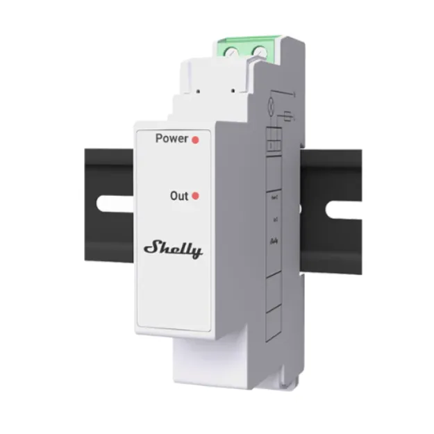 Shelly PRO 3EM Add-on jungiklis su sausu kontaktu (2 kanalai, iki 2 A)