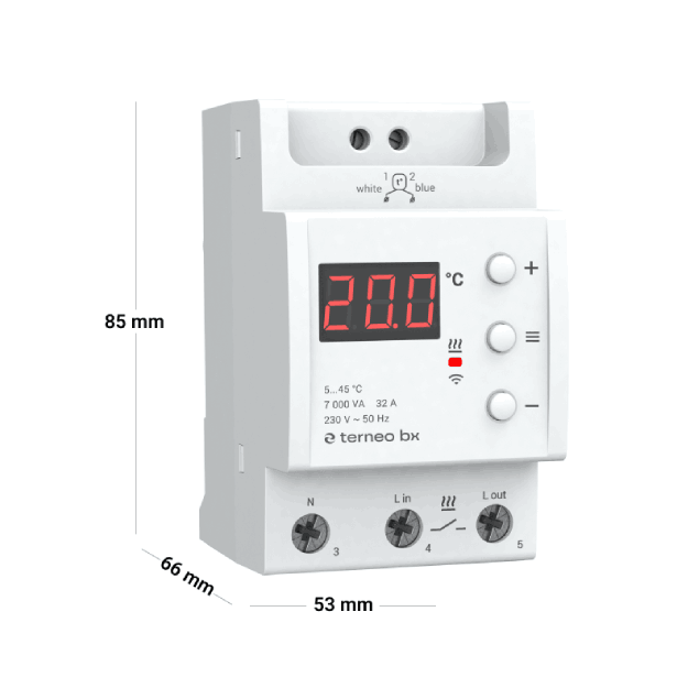 Terneo BX kambario termostatas, 230V, Wifi - Image 2