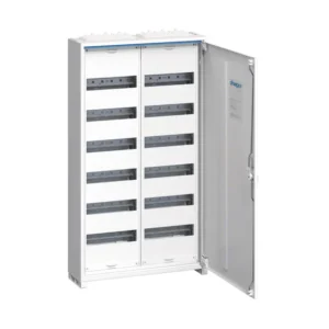 Metalinis elektros skydas 144-modulių, virštinkinis, IP44, Hager FWB62