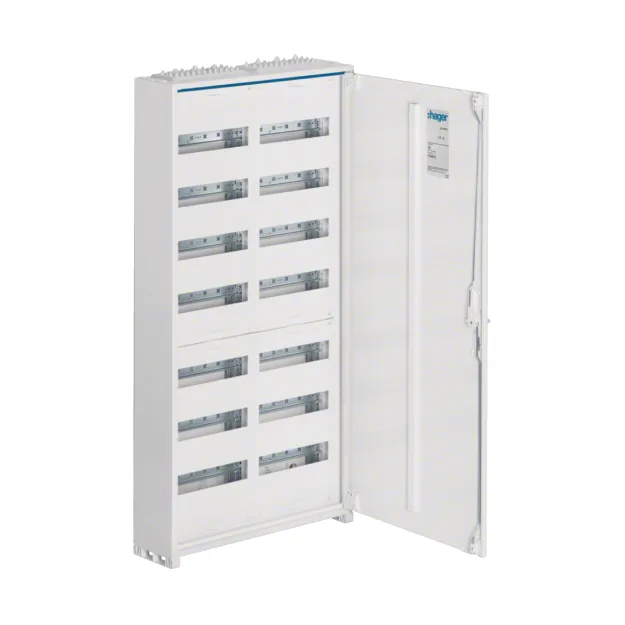 Metalinis elektros skydas 168-modulių, virštinkinis, IP44, Hager FWB72
