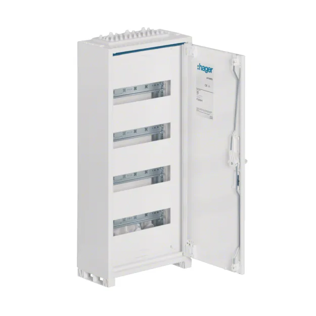 Metalinis elektros skydas 48-modulių, virštinkinis, IP44, Hager FWB41