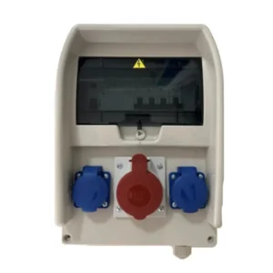 Statybinis elektros skydas įvadui IP55 2x16A 230V 1x16A 400V sukomplektuotas